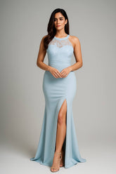 Halter Neckline Gown